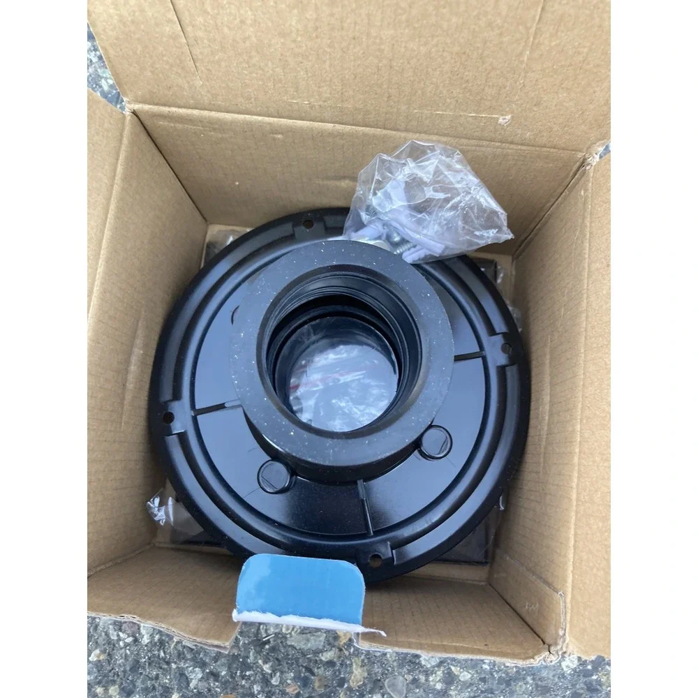 Square Shower Floor Drain Matte Black 6